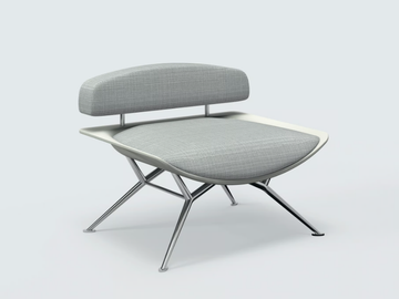 PF3 - Upholstered armchair by Ares Line - view 2